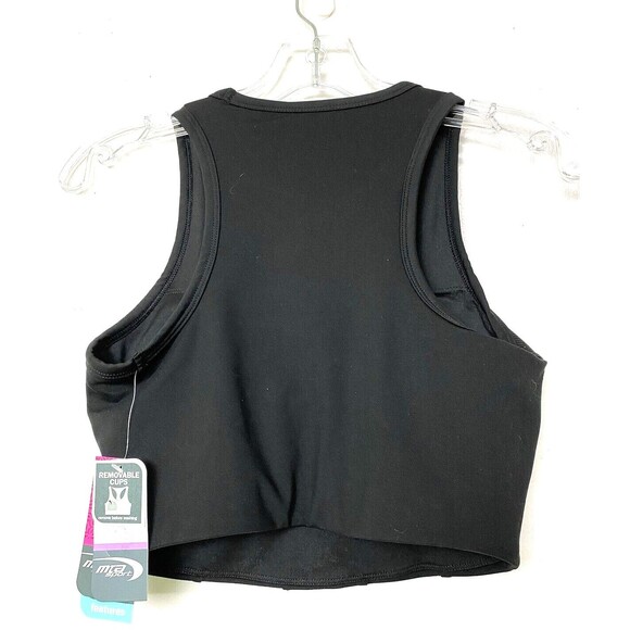 MTA SPORT Bra Tank Top Size S Black Fast Dri Performance Workout Yoga Exercise - Picture 2 of 11